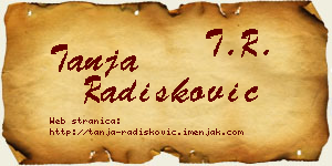 Tanja Radišković vizit kartica